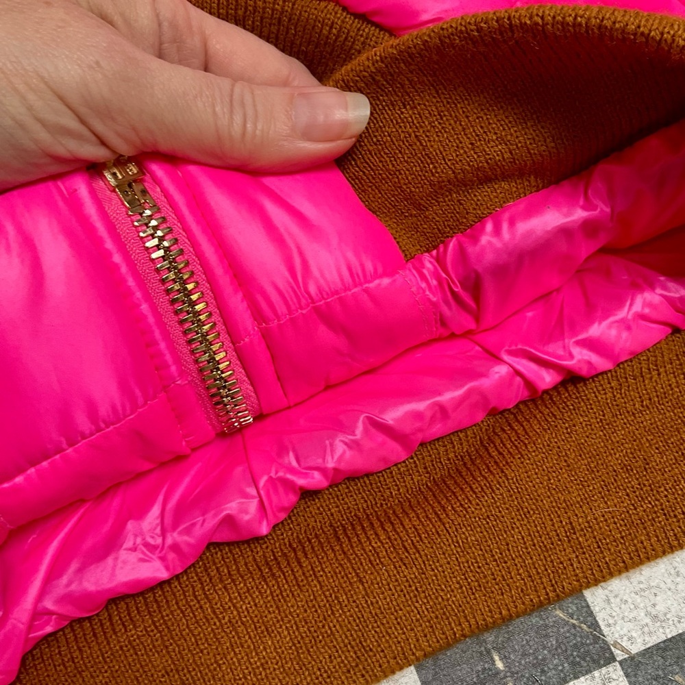 Aviator Nation Pink 5 Stripes Trekker Jacket sz 14 - Picture 10 of 13